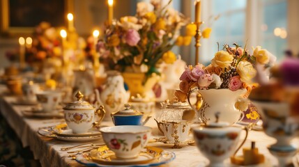 Fototapeta premium bridgerton tea party decor