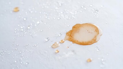 Macro shot of a coffee ring stain on paper, highlighting an everyday detail in stunning detail.