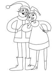 Vector illustration. Christmas. New Year. Can be used for postcard, paper, book, website