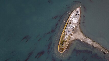 sunken ship ushuaia end of the world argentina
