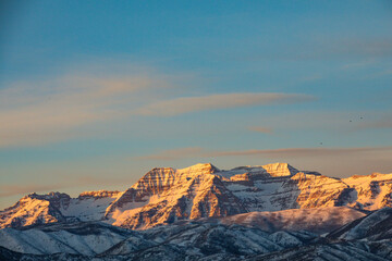 Sunset over Mount Timpanogas