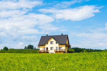 Holiday house with apartments on green meadow, Suwalski Landscape Park, Podlasie, Poland