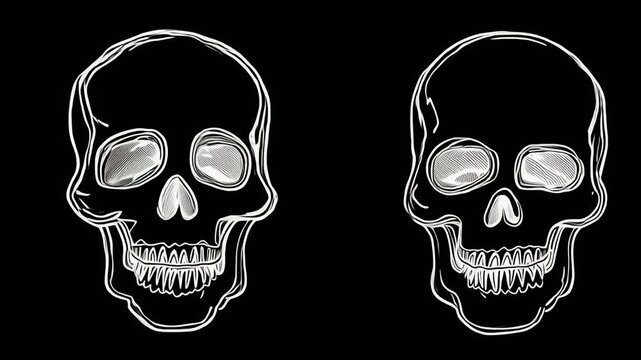 This presentation delves into human skull anatomy, showcasing detailed illustrations that highlight structures and features important for understanding cranial design and function.