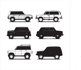 Obraz premium set of cars, Vector car 