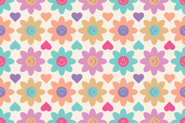 seamless cute childish pattern. vector illustration