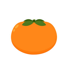 Persimmon cartoon vector. Persimmon on white background.