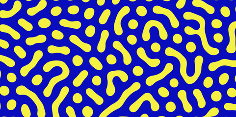 Abstract Turing organic wallpaper with background. Turing reaction diffusion monochrome seamless pattern with chaotic motion. Natural seamless line pattern. Linear design with biological shapes.