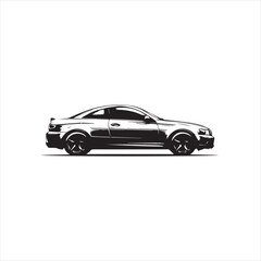 set of cars, car silhouette Vector 
