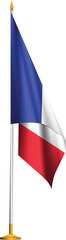  France table flag.France flag on transparent background