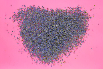 Dried lavender buds for brewing a herbal tea