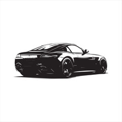Fototapeta premium set of cars, car silhouette Vector 