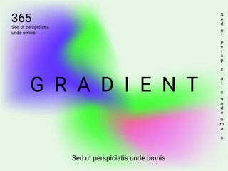 Colorful abstract blurred gradient mesh in retro style. Colorful vector illustration. Vector digital art design. Creative concept design. Abstract colorful liquid background.