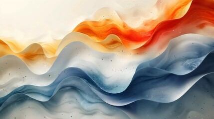 A colorful wave with blue, red, and yellow colors