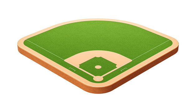 Baseball field. illustration of baseball field 3d illustration
