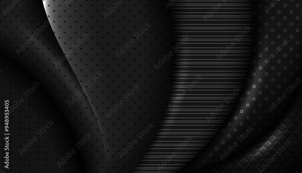 Canvas Prints abstract geometric black design dark banner pattern background