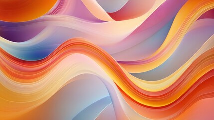 An abstract background with flowing, colorful stripes, creating a lively and rhythmic visual experience.