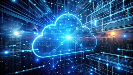 Obraz premium AI-powered cloud monitoring for optimal performance and security