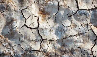 Obraz premium Wide view of a drought-affected landscape