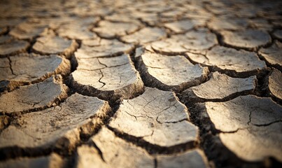 Wide view of a drought-affected landscape
