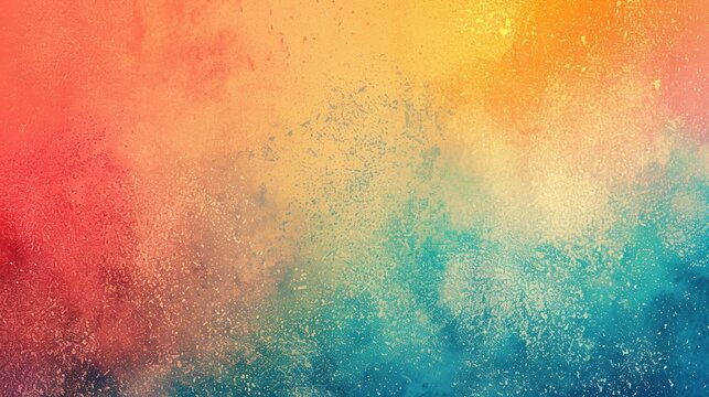 Grainy fall background abstract in pastel colors, bright gradient colors with noise effect texture