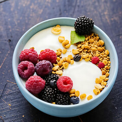 yogurt with berries