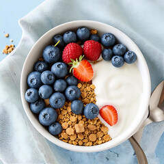 bowl of blueberries and strawberries