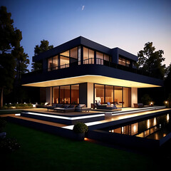 Modern house interior 