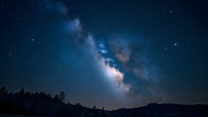 Naklejka premium Atemberaubende Aufnahme der Milchstraße