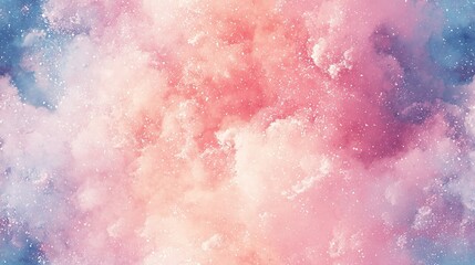Fototapeta premium A sky filled with white and pink clouds above a blue sky filled with white and pink clouds