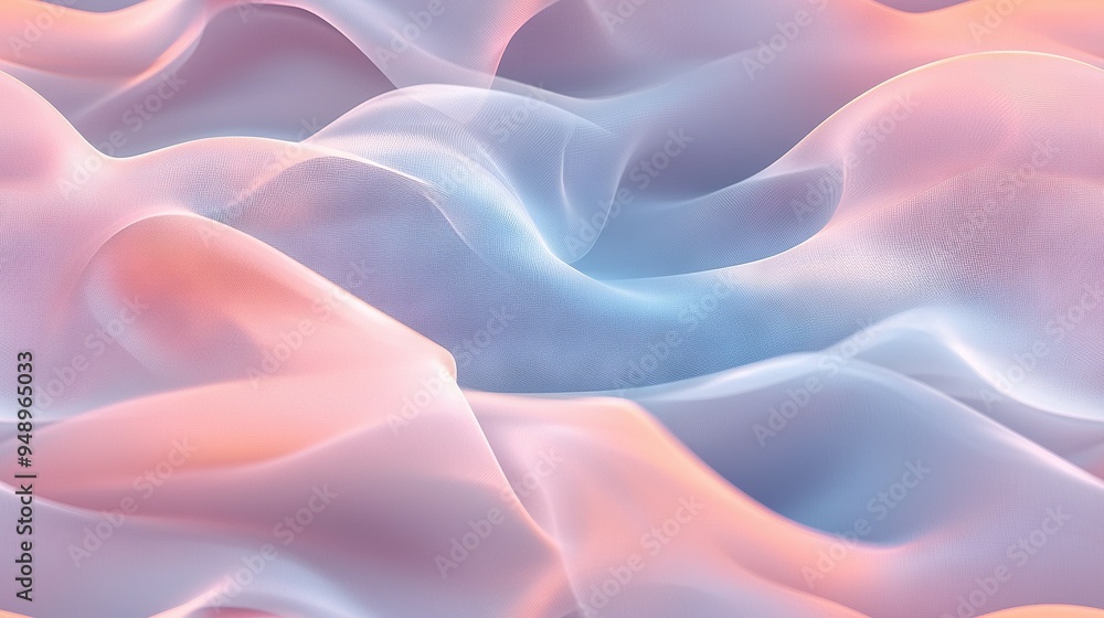 Poster a close-up of a pink and blue background with a wavy pattern on the top and bottom halves of the ima