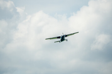 Cessna 208b Grand Caravan G-CPSS light aircraft ascending from take off