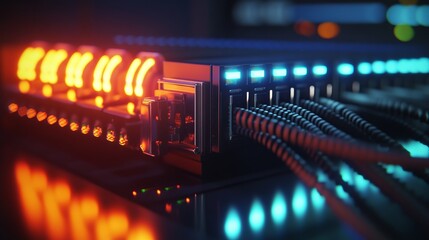 "Next-Gen Infrastructure: Fiber Optic and Ethernet Connections in Modern Network Equipme