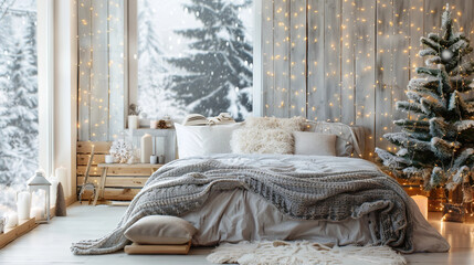 Flash Sale Web Banner for Winter Sleep Essentials with 35% Discount on Mattresses This Weekend Only