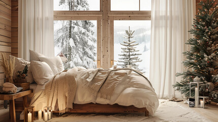 Flash Sale Web Banner for Winter Sleep Essentials with 35% Discount on Mattresses This Weekend Only