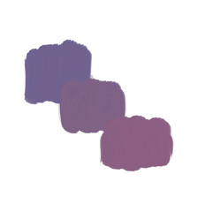 Gradient purple painted blocks design element. For presentation/diagram/card design