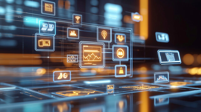 A 3D financial compliance tool with floating regulatory symbols, symbolizing the adherence to financial regulations and standards 