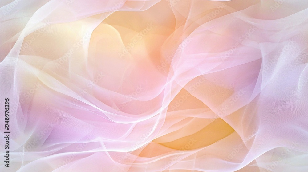 Poster a photo of a pink and yellow background with a fuzzy image of the same scene