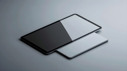 Elegant Tablet Mockup Ideal for App and Website Presentations, Featuring Sleek Design and High-Resolution Display