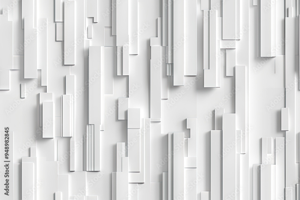 Poster abstract 3d pattern with volumetric geometric lines