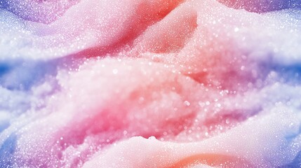 Obraz premium A close-up image with a pink and blue background featuring white and red elements in the center