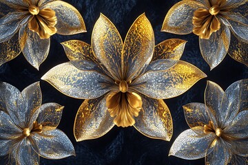 An artistic composition of orchid petals