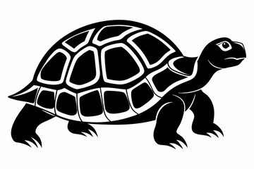 tortoise icon vector black silhouette