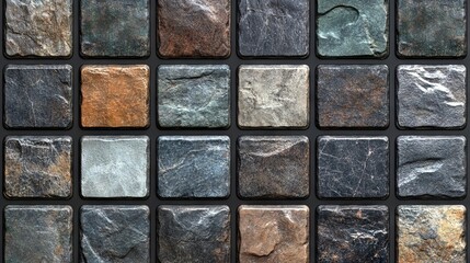 "Geometric Harmony: Seamless Square Frame Texture"