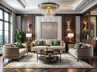 antique art deco style modern minimalist clean functionality