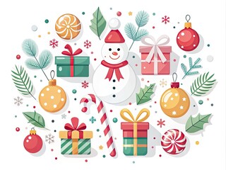 Fototapeta premium set of christmas icons