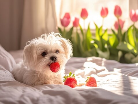 white dog