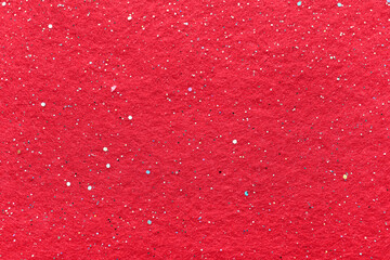 Fototapeta premium Closeup view of woven coral material with glitter