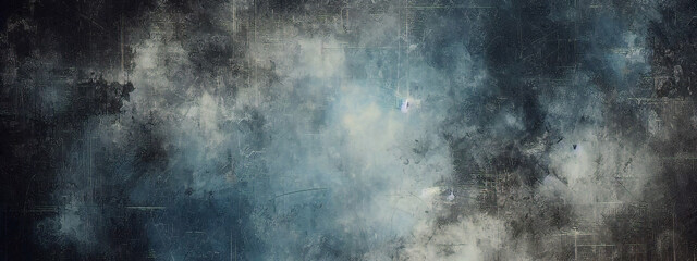 Obraz premium Blue background with abstract blue smoke, dark or navy blue grunge texture with grainy stains, Blue grunge with smoky stains and marble grunge. 