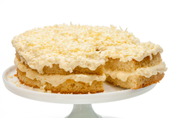 vanilla cake with vanilla cream