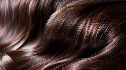 Naklejka premium A close up of a brown hair texture